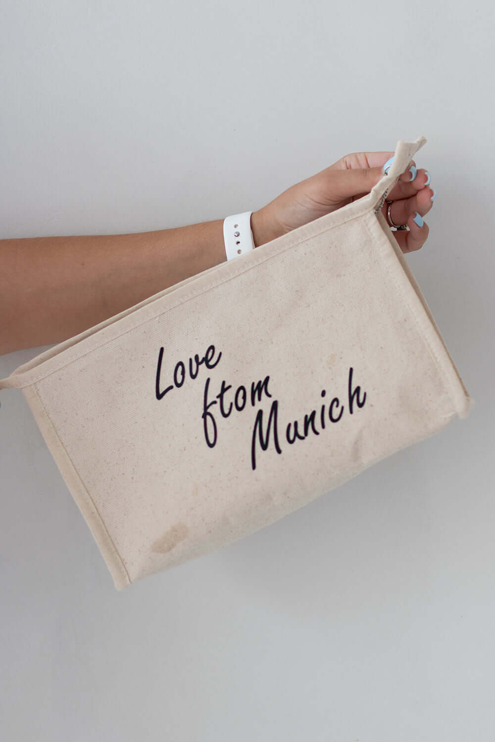 Cotton cosmetic bag with print Vienna 09S01