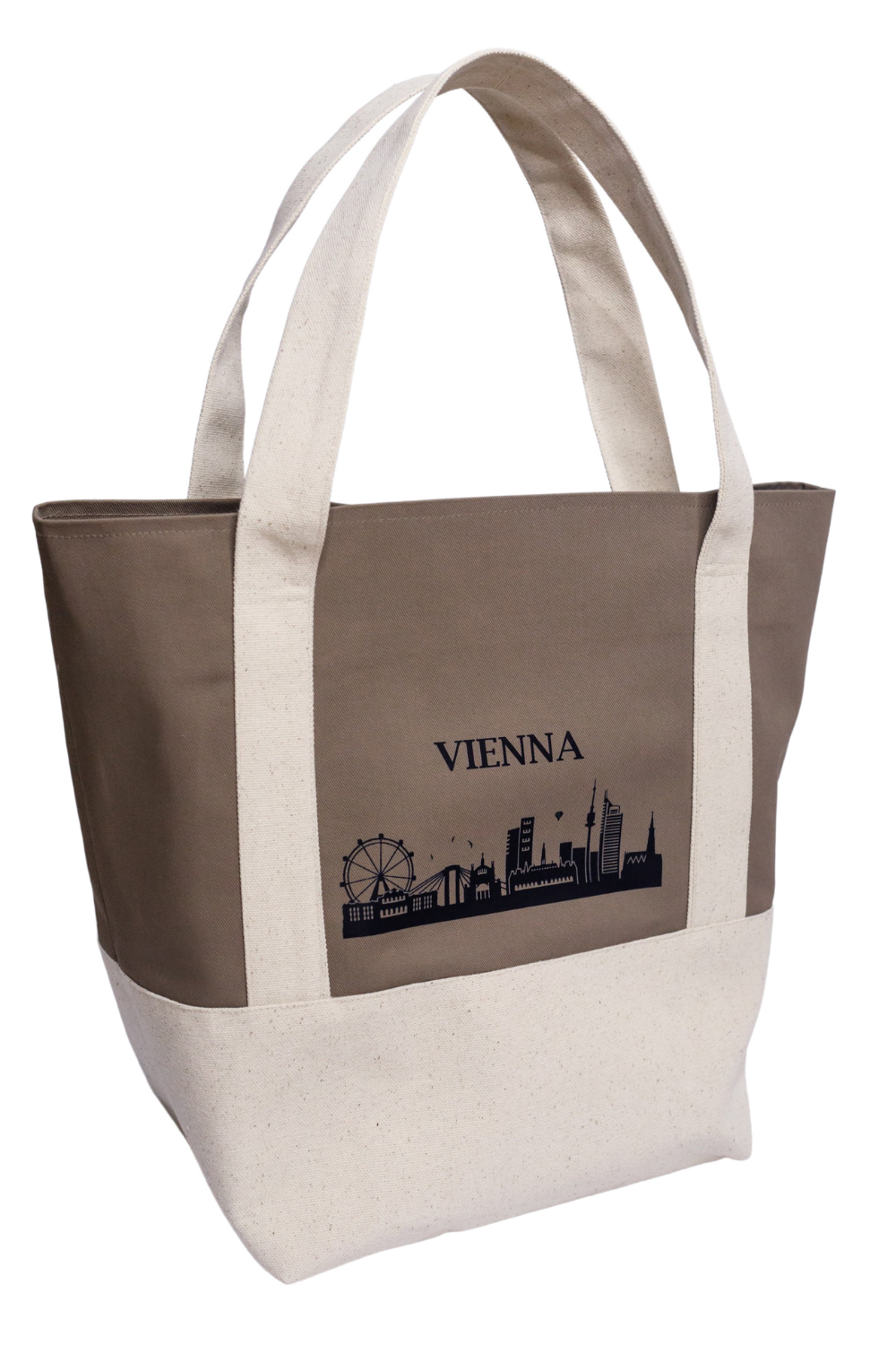 Cotton ecological shopping bag white London 05S04