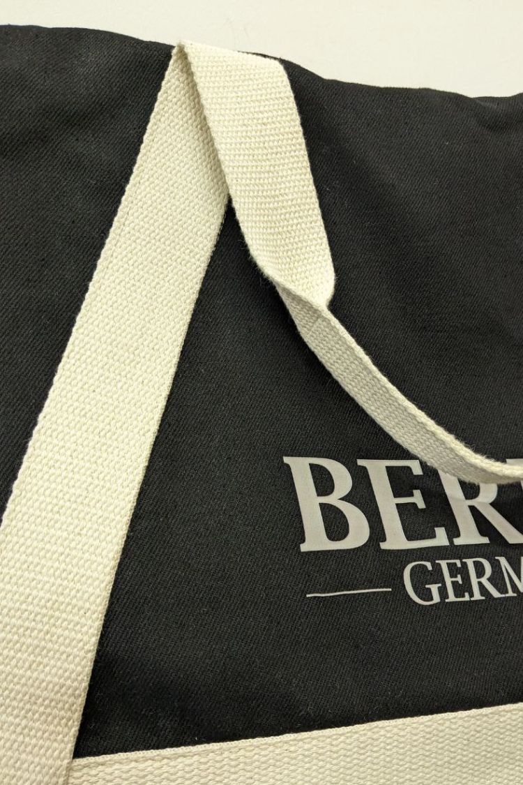 Eco-bag with a black handle Black Dresden 08S01