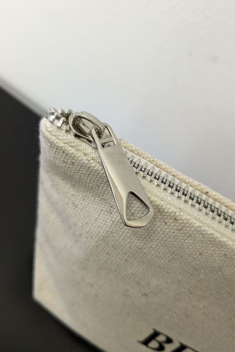 Eco-cotton cosmetic bag white, black 02SM01