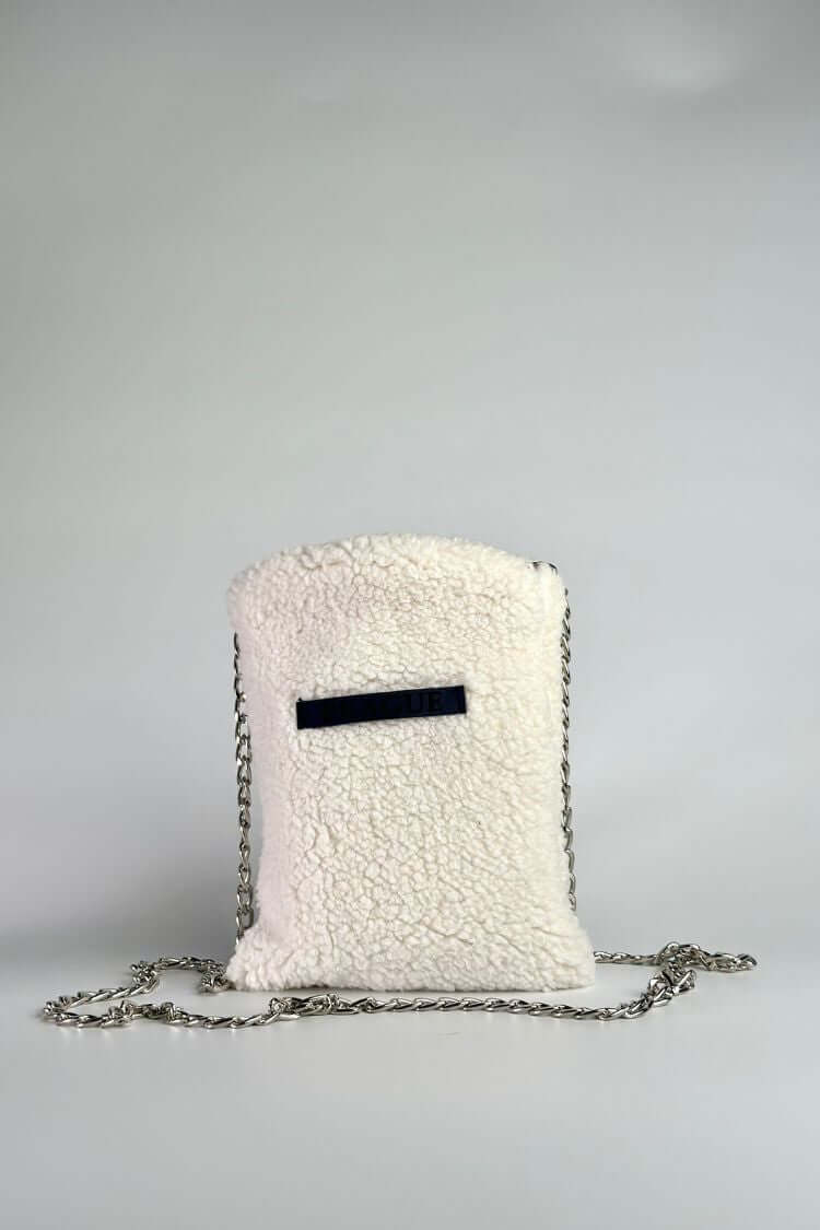 Compact case handbag for phone white Prague