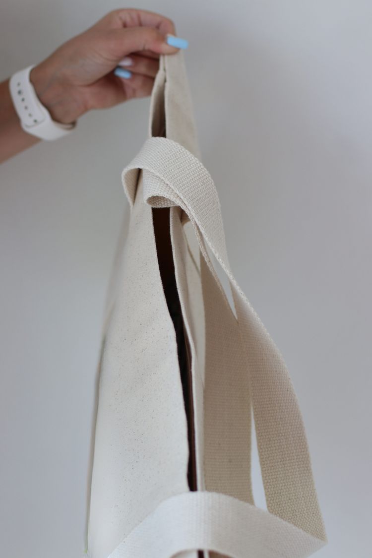 Large White Canvas Eco-Bag: Perfect for Printing 06S01