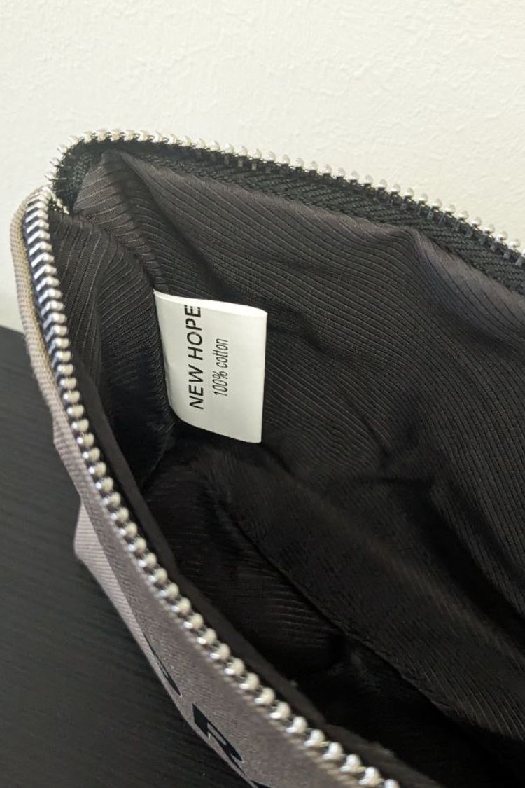 Eco-cotton cosmetic bag olive M Prague 02SM01