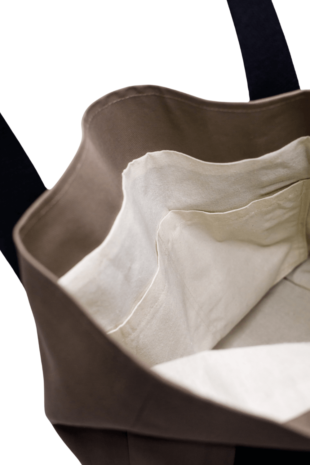 Cotton ecological shopping bag black Vienna 05S03