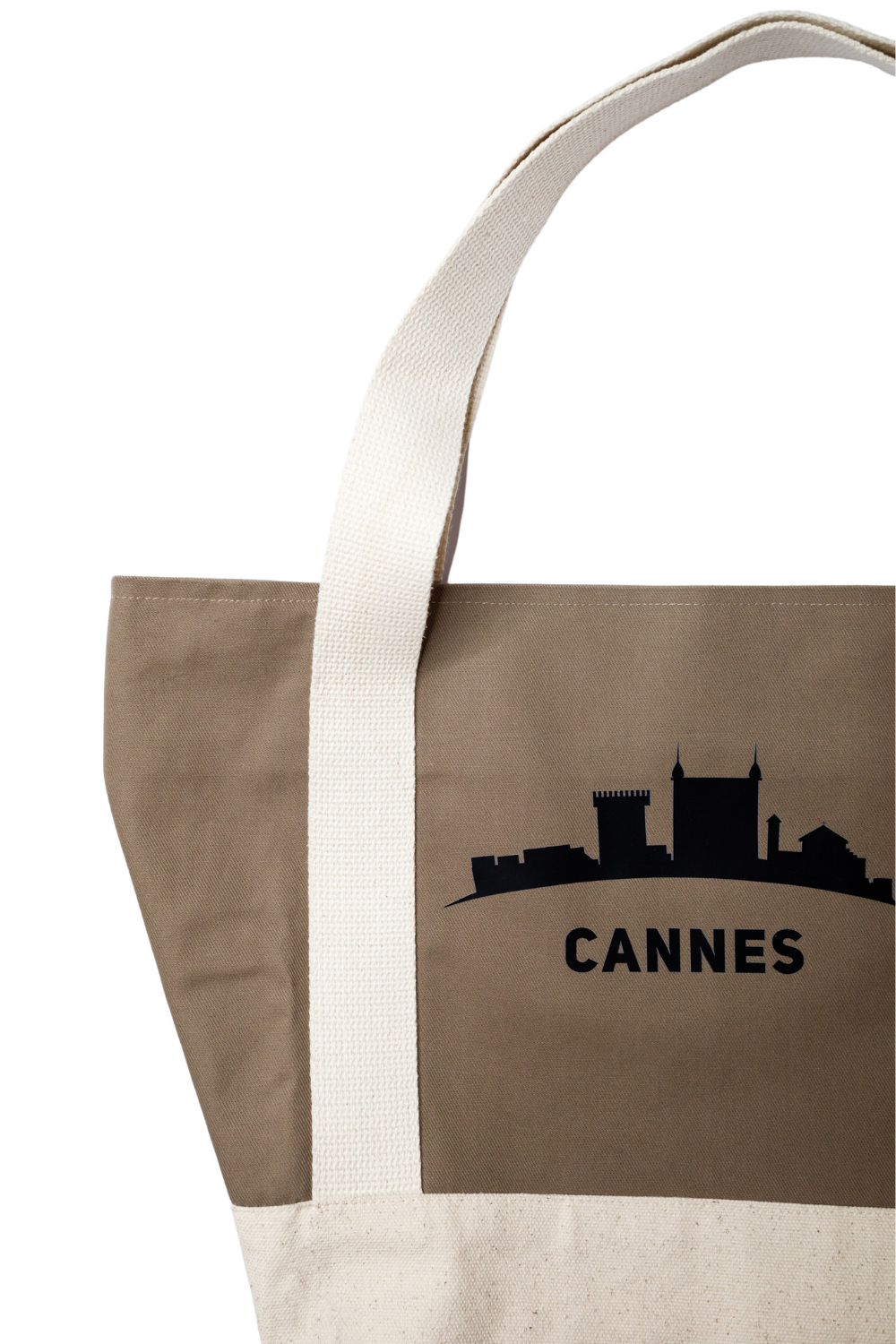 Cotton ecological shopping bag white Nice 05S04