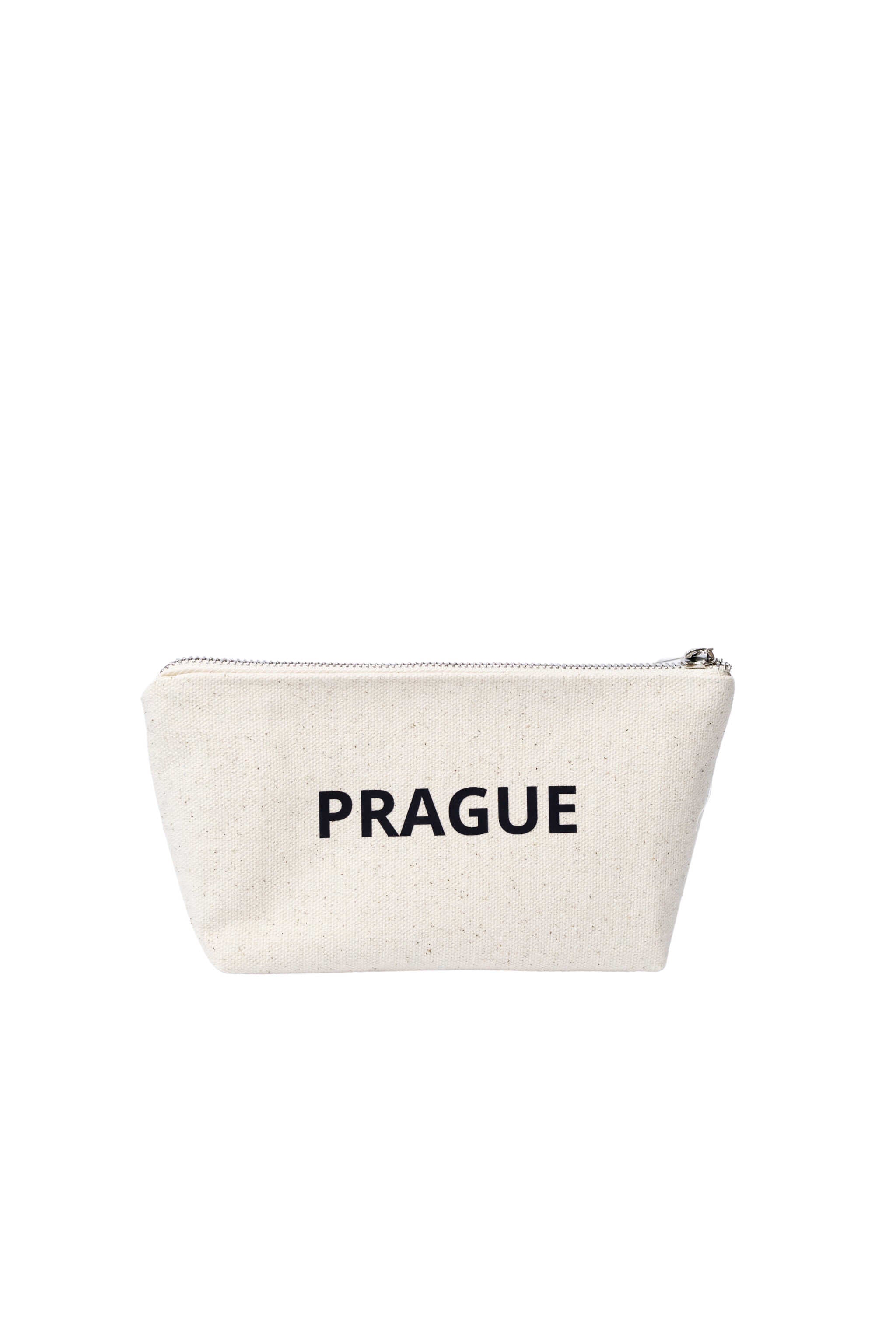 Eco-cotton cosmetic bag white L Prague 02SL01