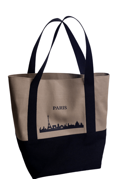 Cotton ecological shopping bag black New York 05S03