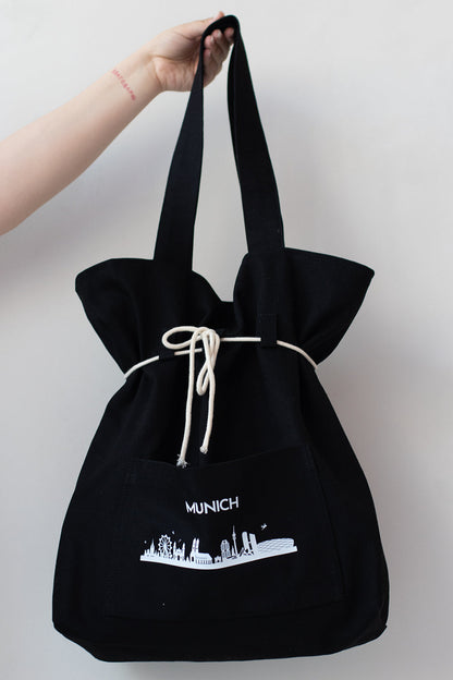 Eco-friendly backpack black Paris 07S04