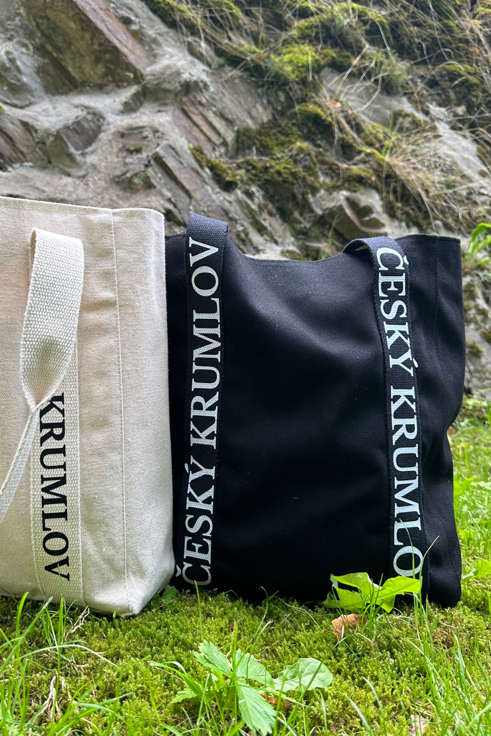 Eco Shopper Tote Bag Cesky Krumlov Black 03S04