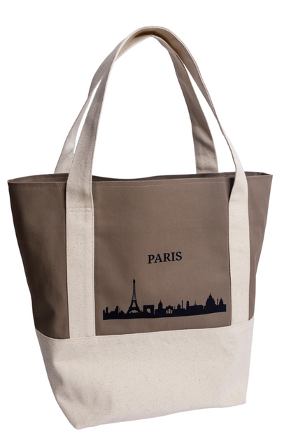 Cotton ecological shopping bag white New York 05S04