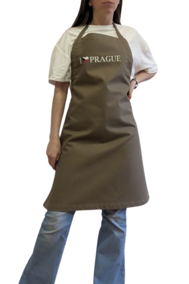 Gift apron, water-repellent souvenir apron Prague 026S03