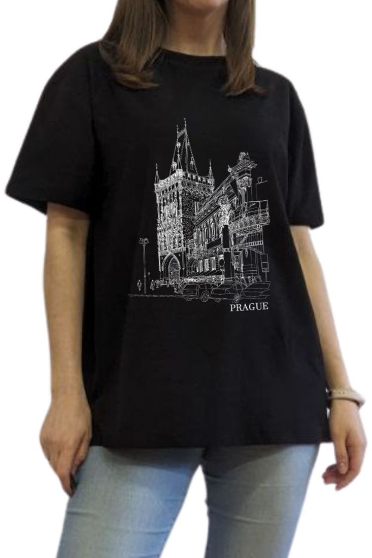 Bequemes und stylisches Baumwoll-T-Shirt 035T01