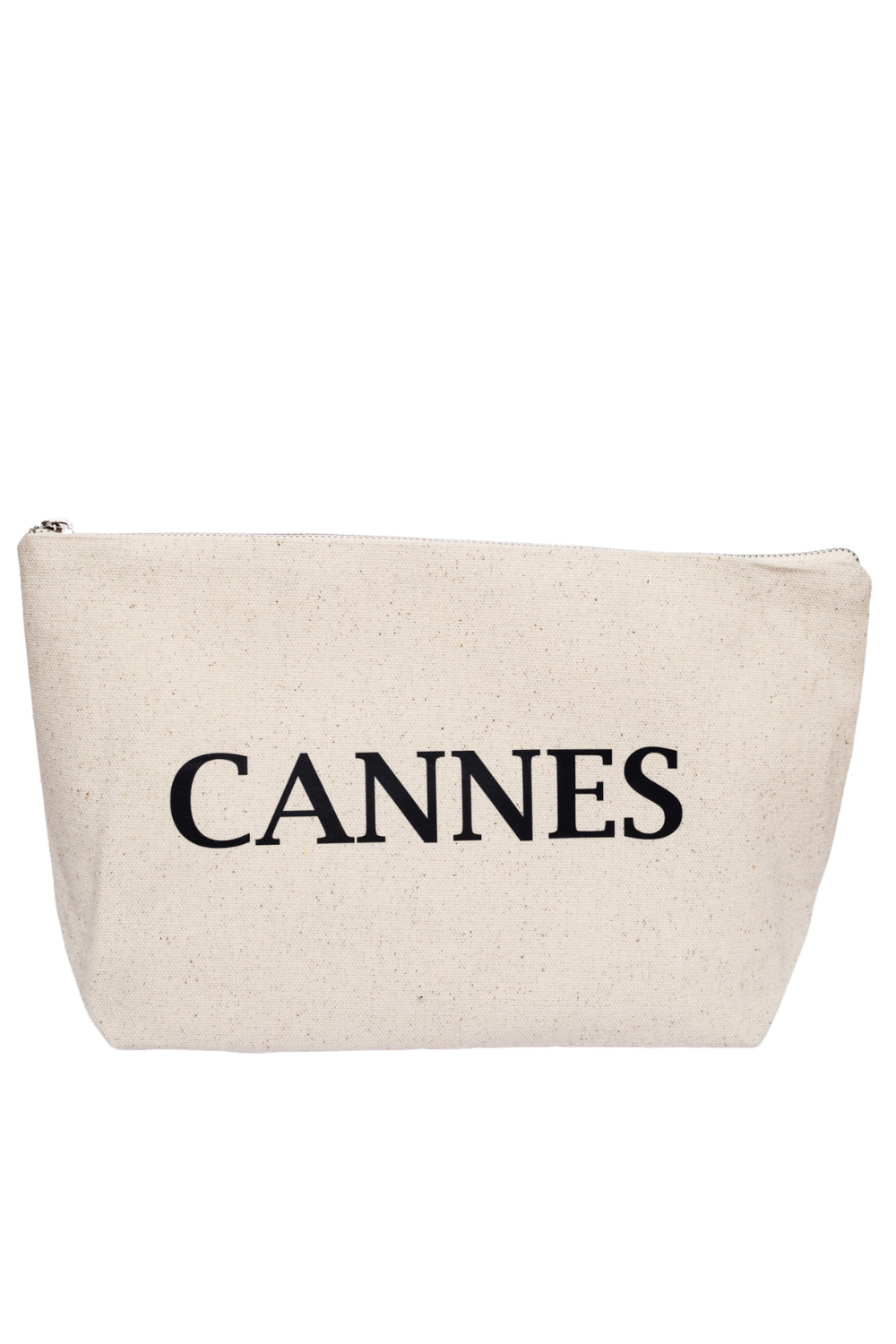 Eco-cotton cosmetic bag white M New York 02SM01