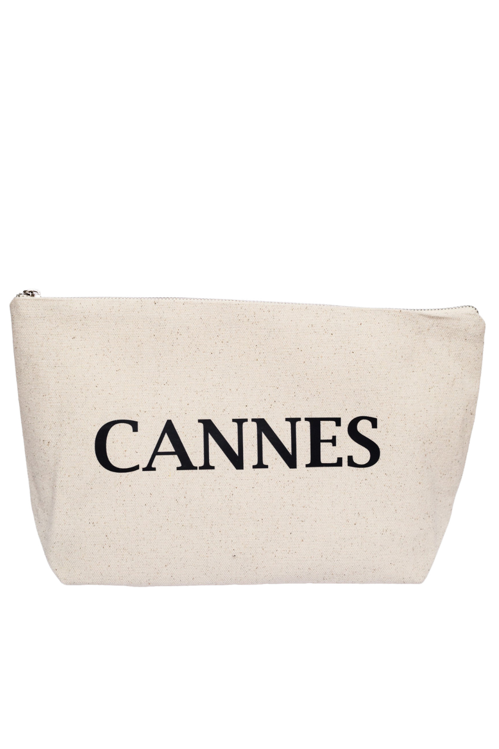 Eco-cotton cosmetic bag white M Cannes 02SM01