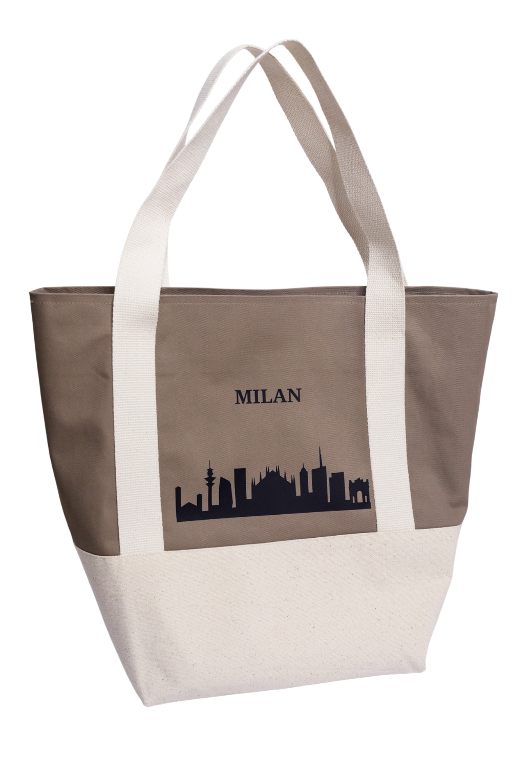 Cotton ecological shopping bag white New York 05S04