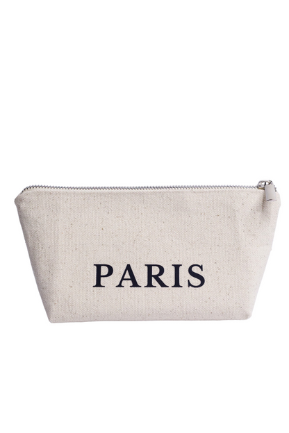 Trousse cosmétique en éco-coton blanc M London 02SM01