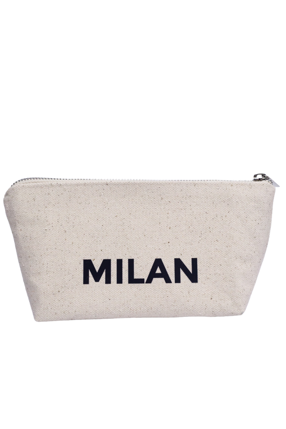 Eco-cotton cosmetic bag white M Paris 02SM01