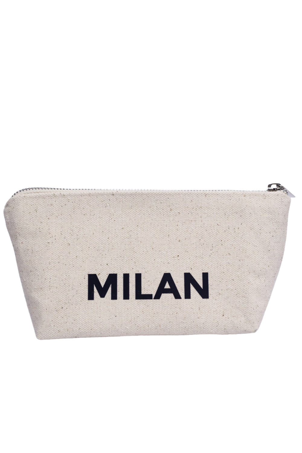Eco-cotton cosmetic bag white M Milan 02SM01
