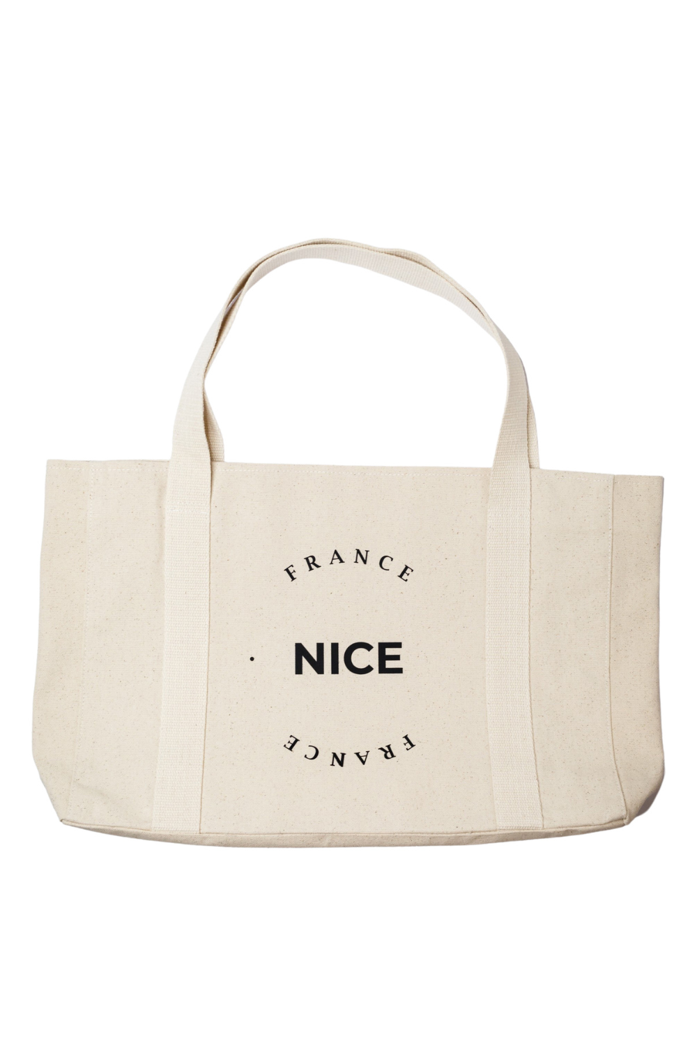 Eco-friendly oversized shopping bag white Nice 06S01