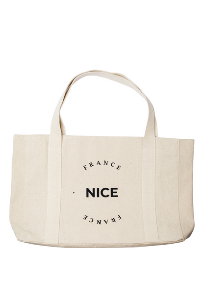 Eco-friendly oversized shopping bag white London 06S01