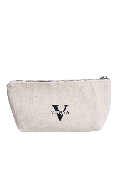 Trousse cosmétique en éco-coton blanc M Vienna 02SM01