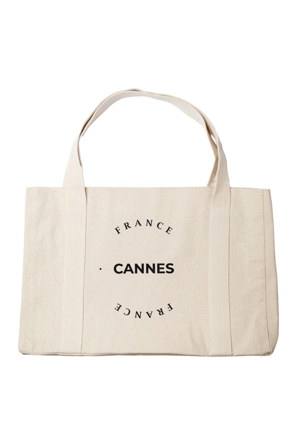 Eco-friendly oversized shopping bag white Cannes 06S01