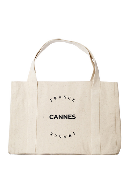 Eco-friendly oversized shopping bag white London 06S01