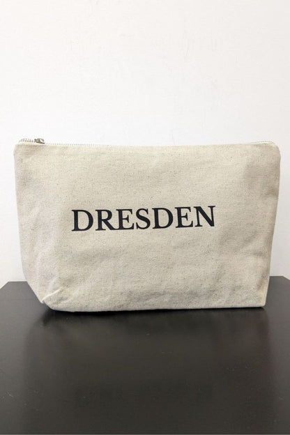 Trousse cosmétique en éco-coton blanc L Dresden 02SL01