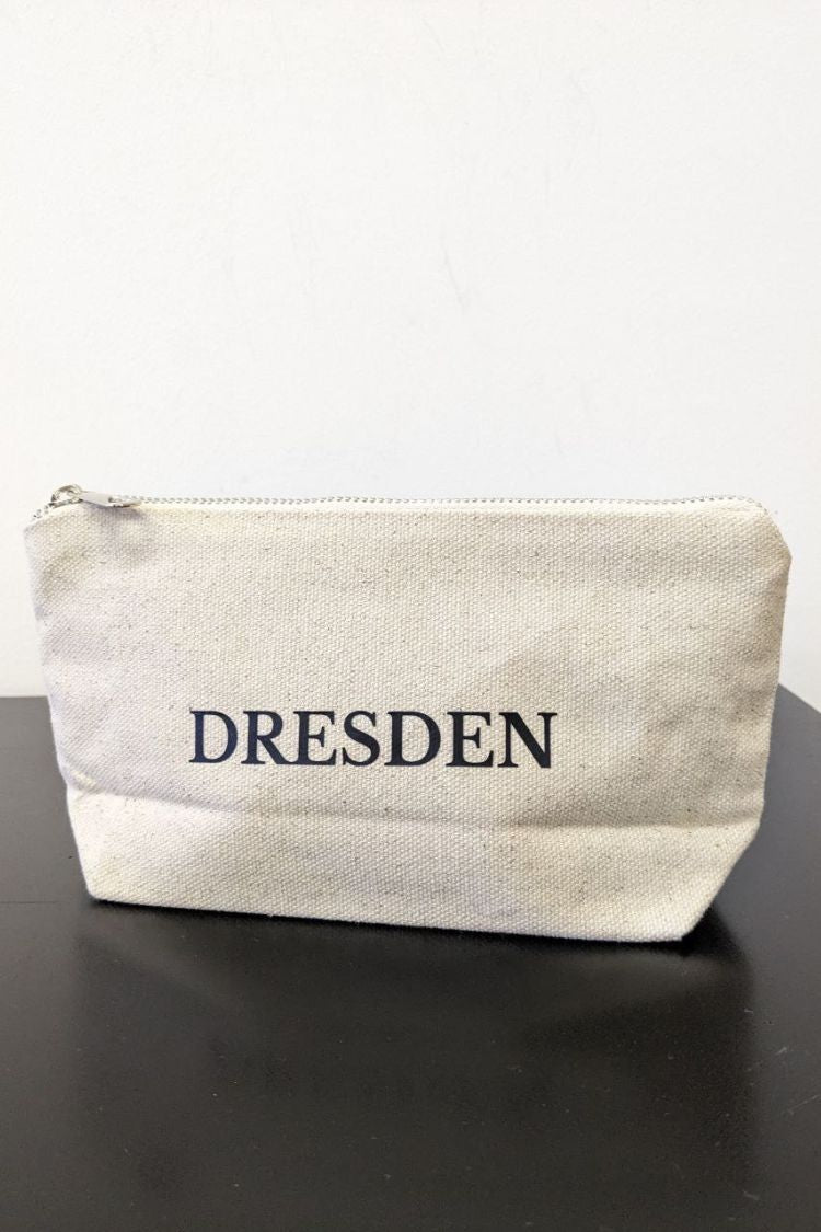 Kosmetiktasche aus Öko-Baumwolle weiß L Dresden 02SL01