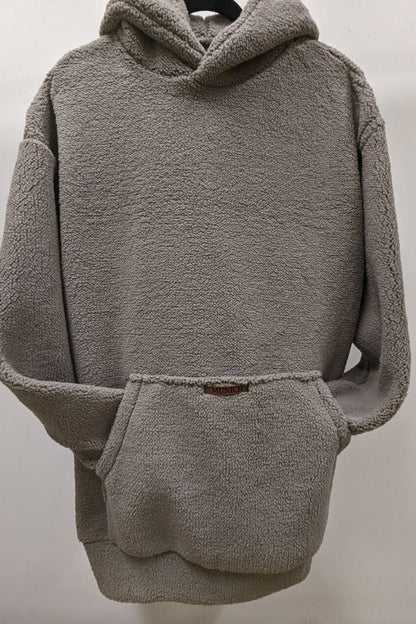 Warmer Damen-Hoodie Teddy in Braun Munich 027S06