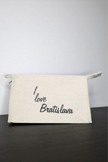 White Eco-Cotton Cosmetic Bag Bratislava 09S01