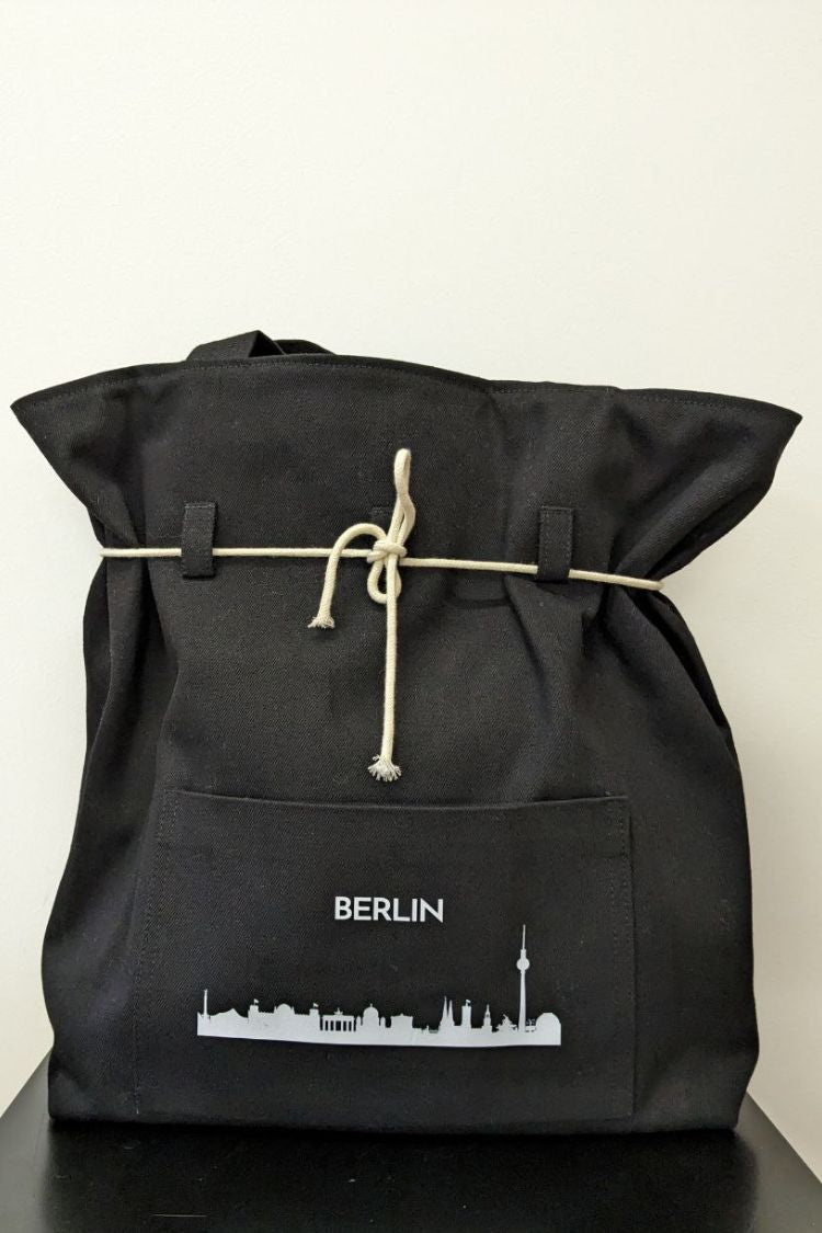 Eco-friendly backpack black Berlin 07S04