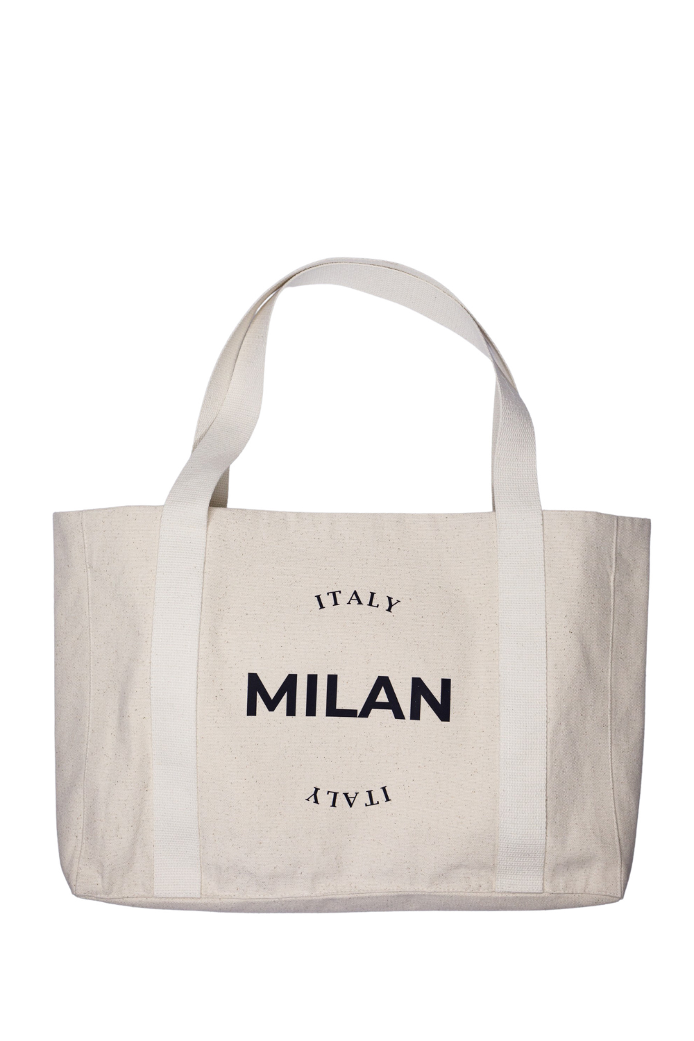 Eco-friendly oversized shopping bag white Milan 06S01