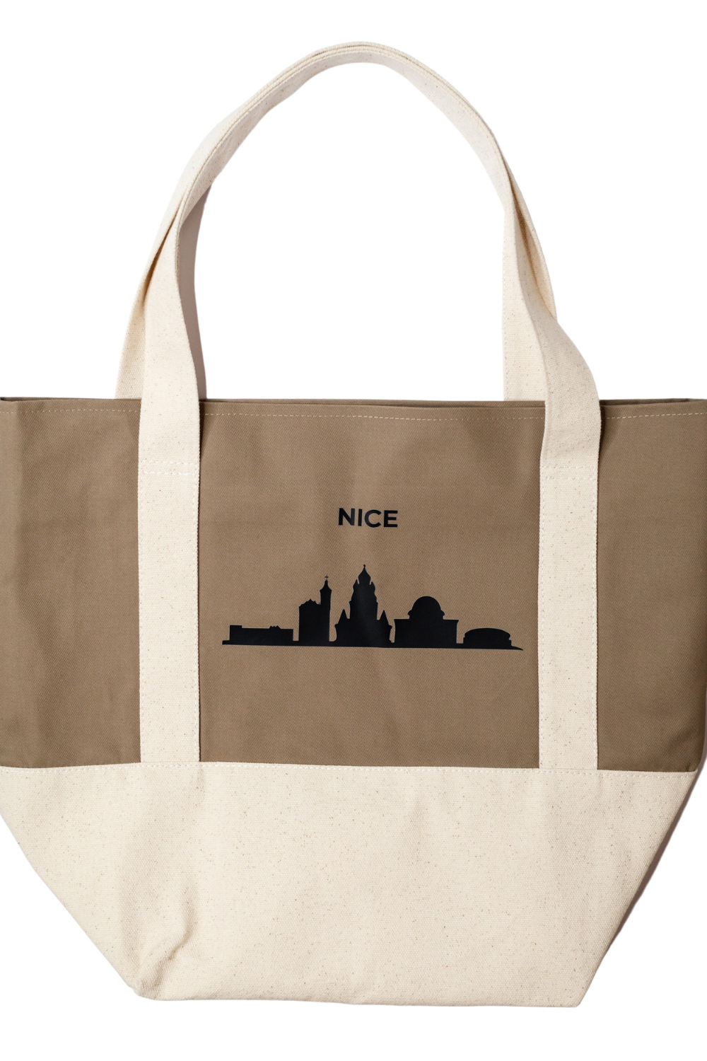 Cotton ecological shopping bag white Nice 05S04