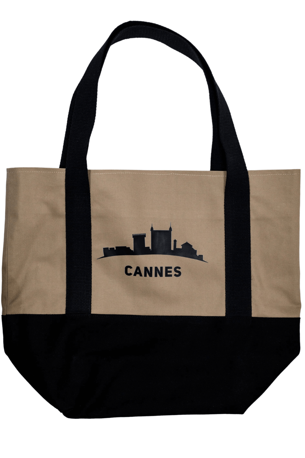 Cotton ecological shopping bag black New York 05S03