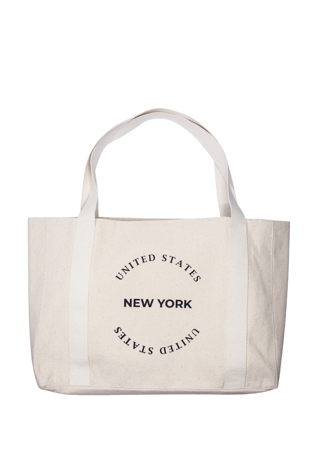 Eco-friendly oversized shopping bag white New York 06S01