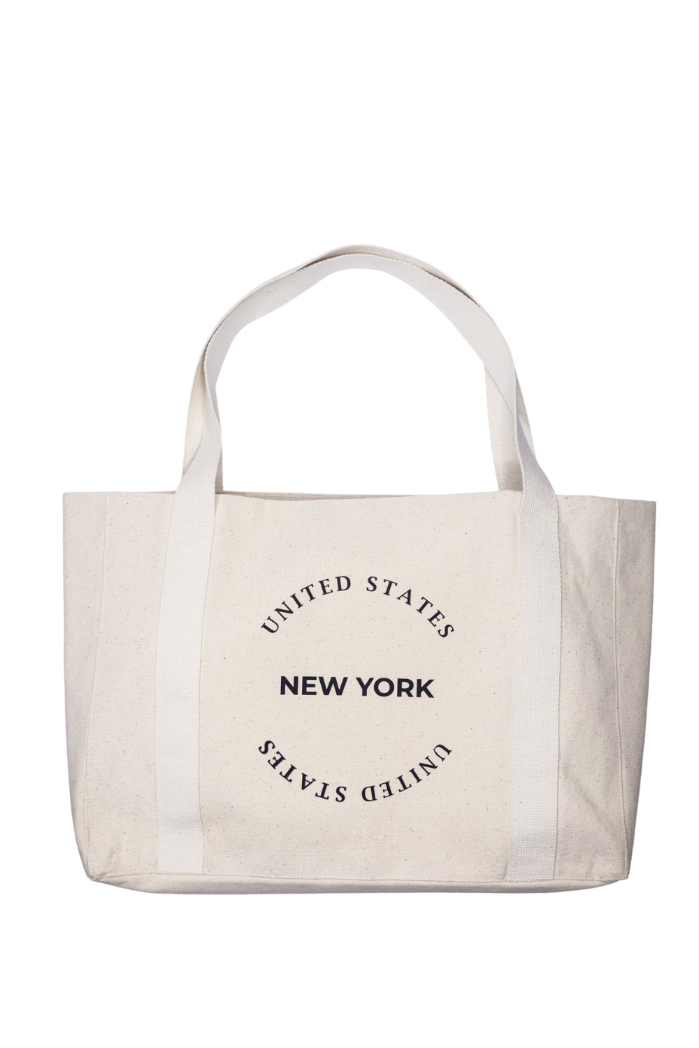 Sac shopping oversize écologique blanc New York 06S01