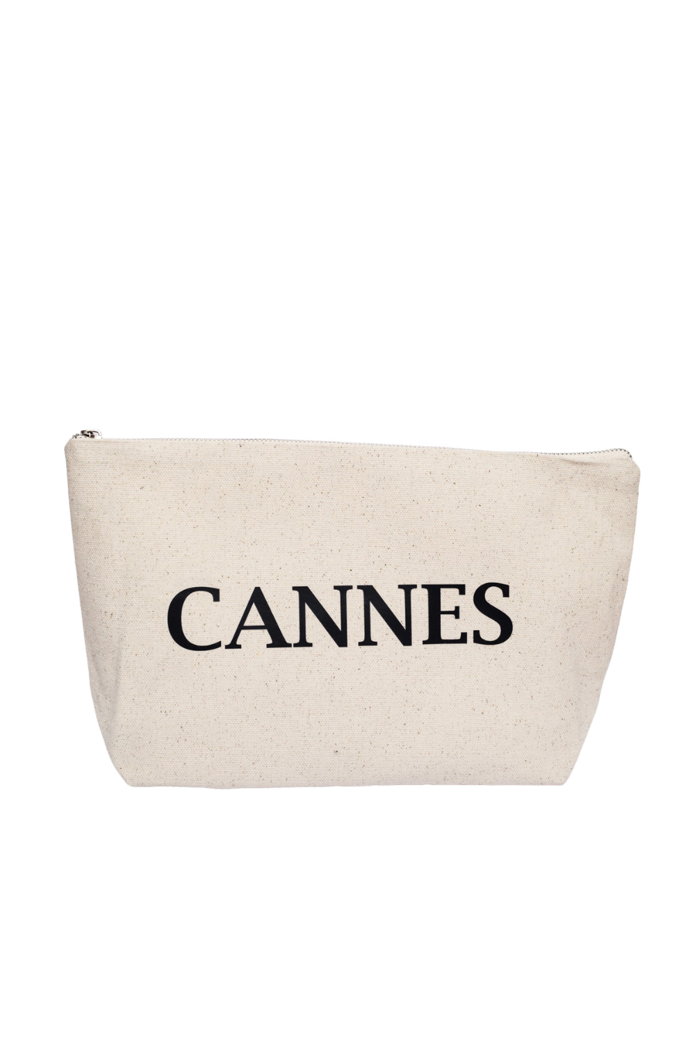 Eco-cotton cosmetic bag white L Cannes 02SL01