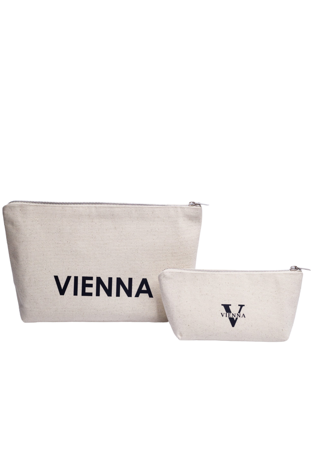 Eco-cotton cosmetic bag white L Vienna 02SL01