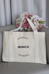 Eco-friendly oversized shopping bag white Munich 06S01
