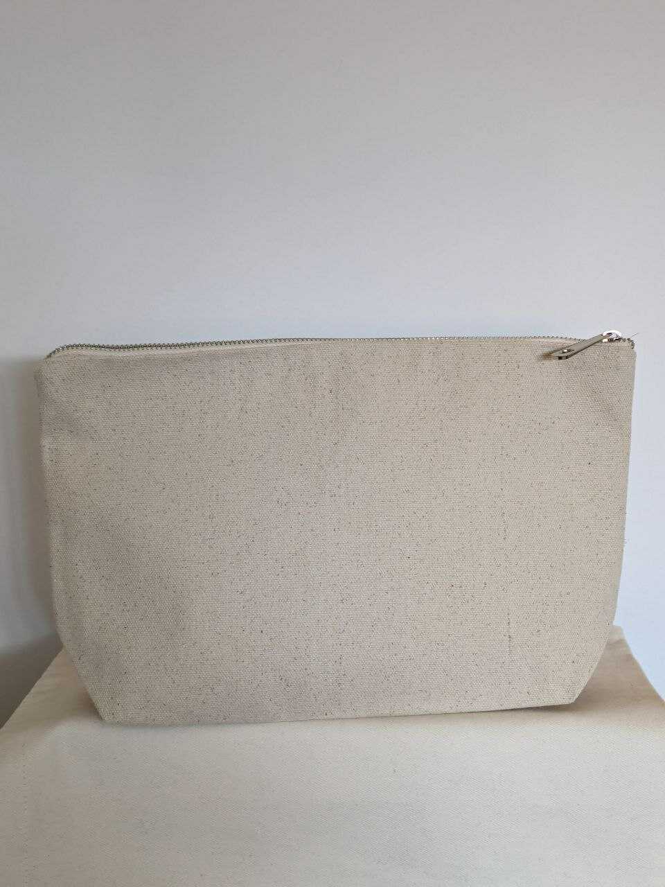 Eco-cotton cosmetic bag white L Vienna 02SL01