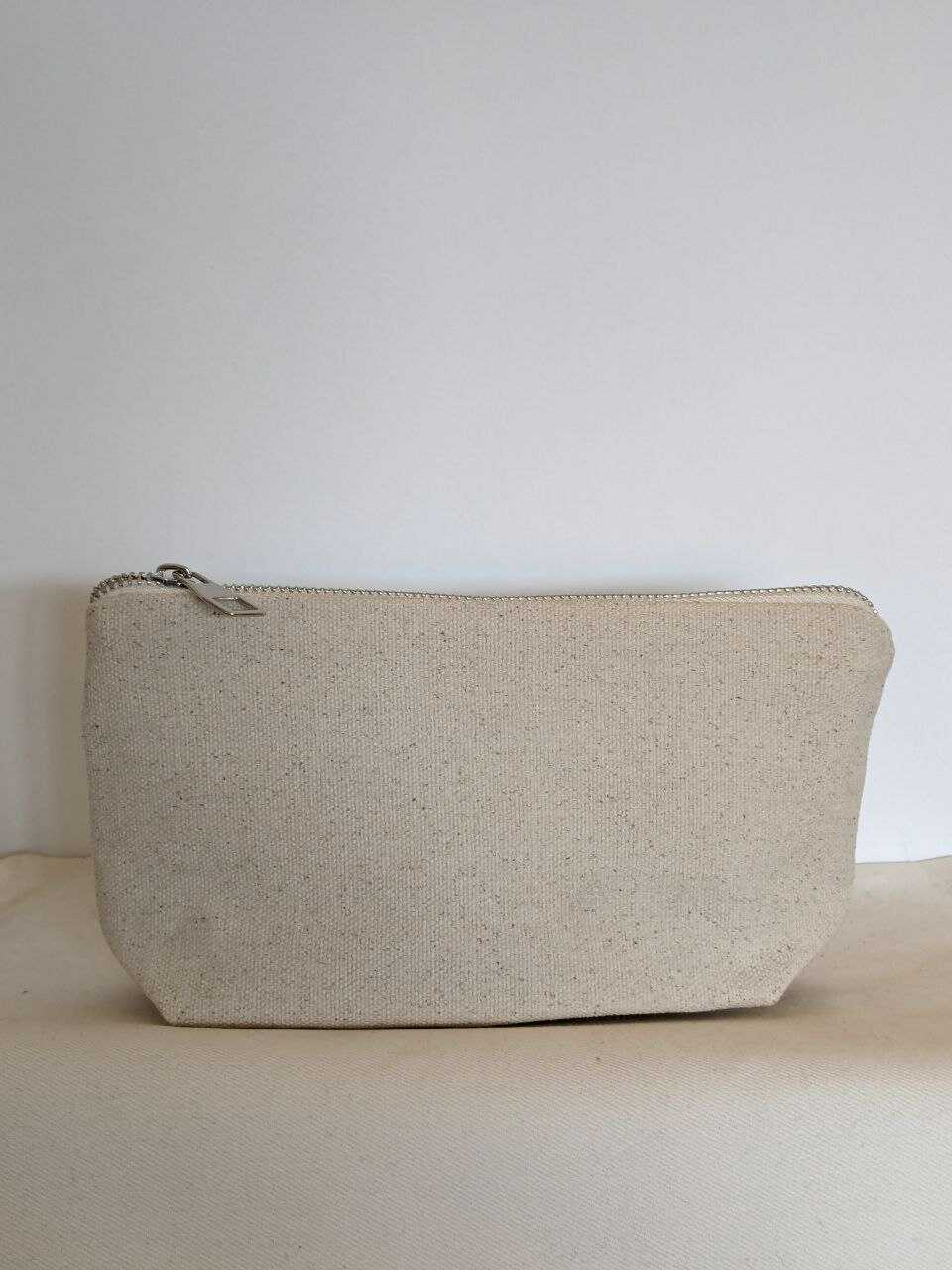 Eco-cotton cosmetic bag white L London 02SL01